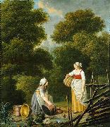 Two Maid Servants at a Brook pehr hillestrom